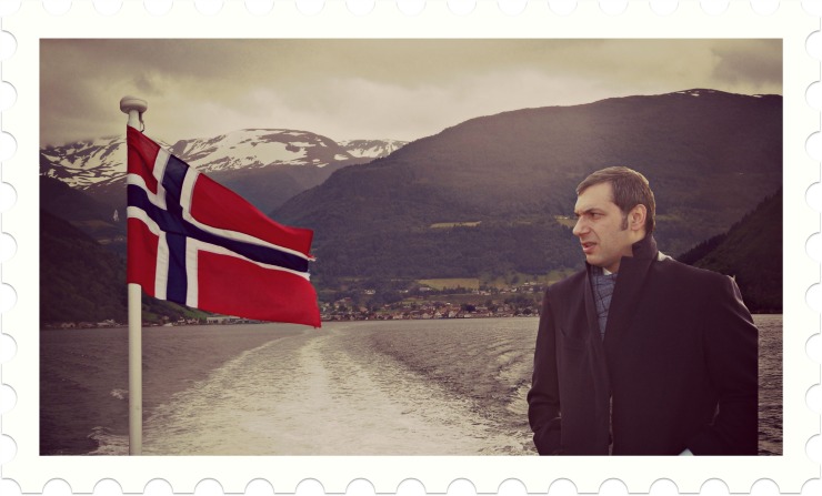 Lázár Norvég Zászló Stamp