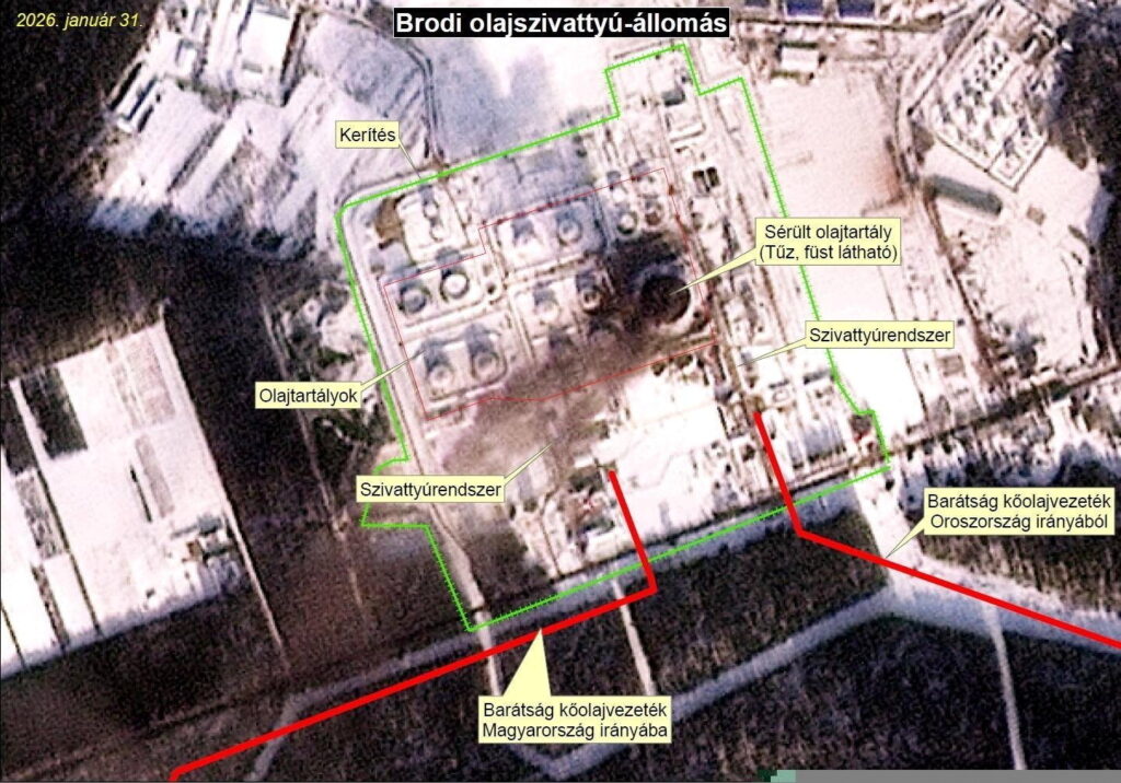 Mûholdfelvételek a Barátság kõolajvezetékrõl